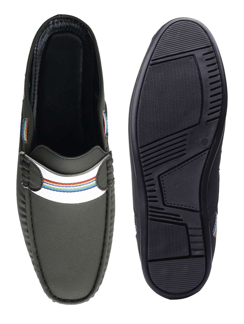 men olive slip on loafer - 22069202 -  Standard Image - 6