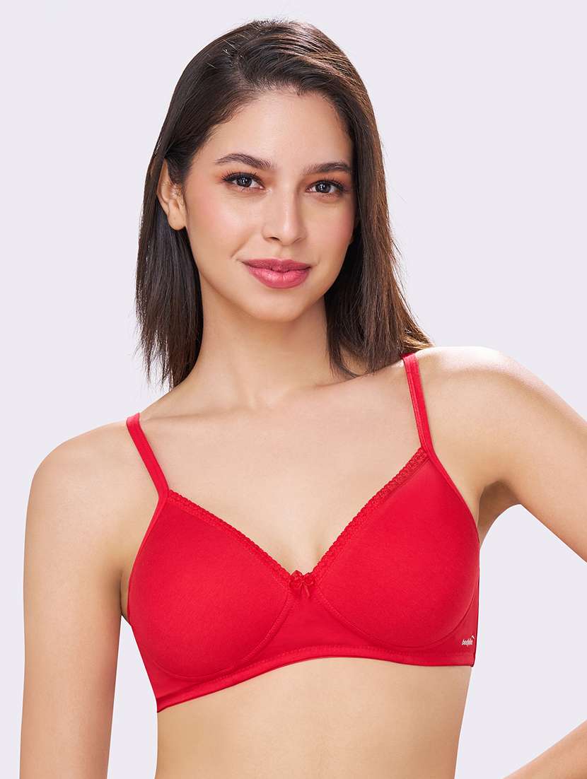 women pack of 2 solid lightly padded t-shirt bra - 22069223 -  Standard Image - 1