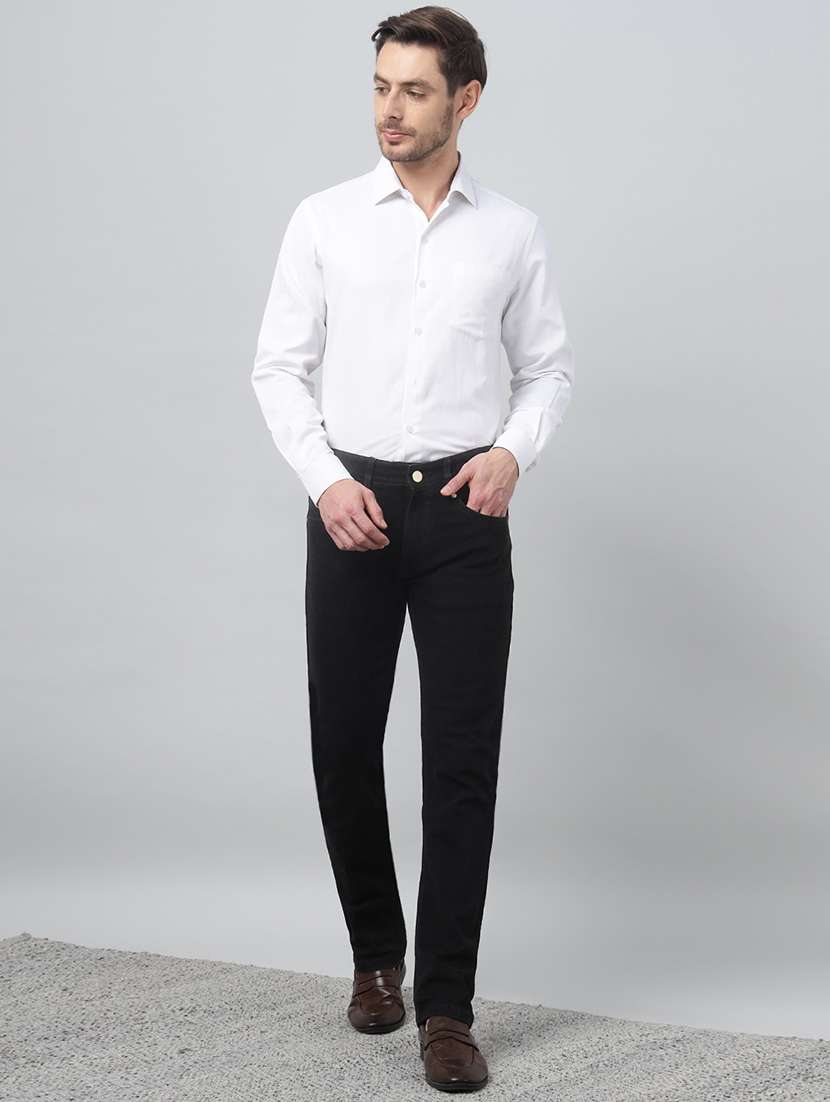 men solid mid rise slim fit jean - 22069237 -  Standard Image - 4