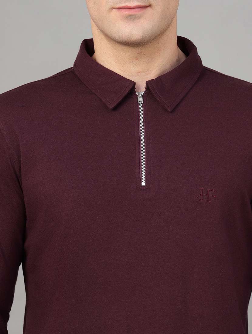 men solid long sleeve regular fit polo t-shirt - 22069263 -  Standard Image - 4