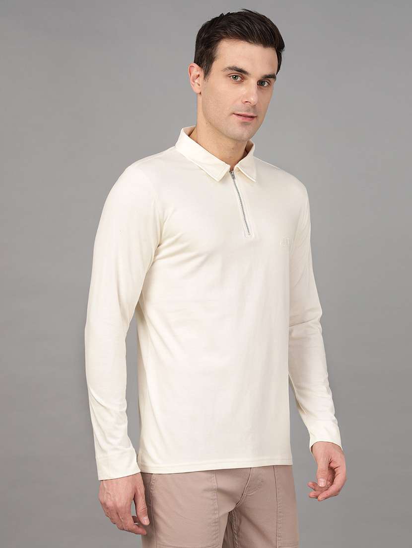 men solid long sleeve regular fit polo t-shirt - 22069264 -  Standard Image - 1