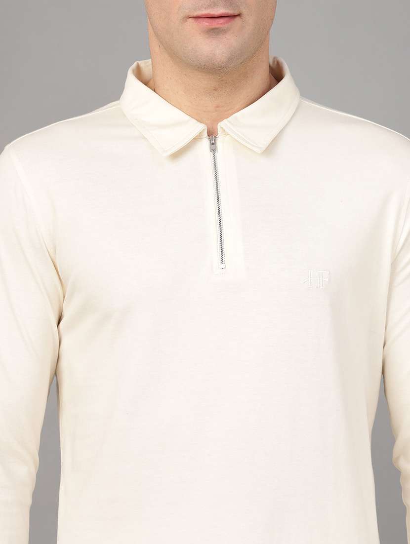 men solid long sleeve regular fit polo t-shirt - 22069264 -  Standard Image - 4