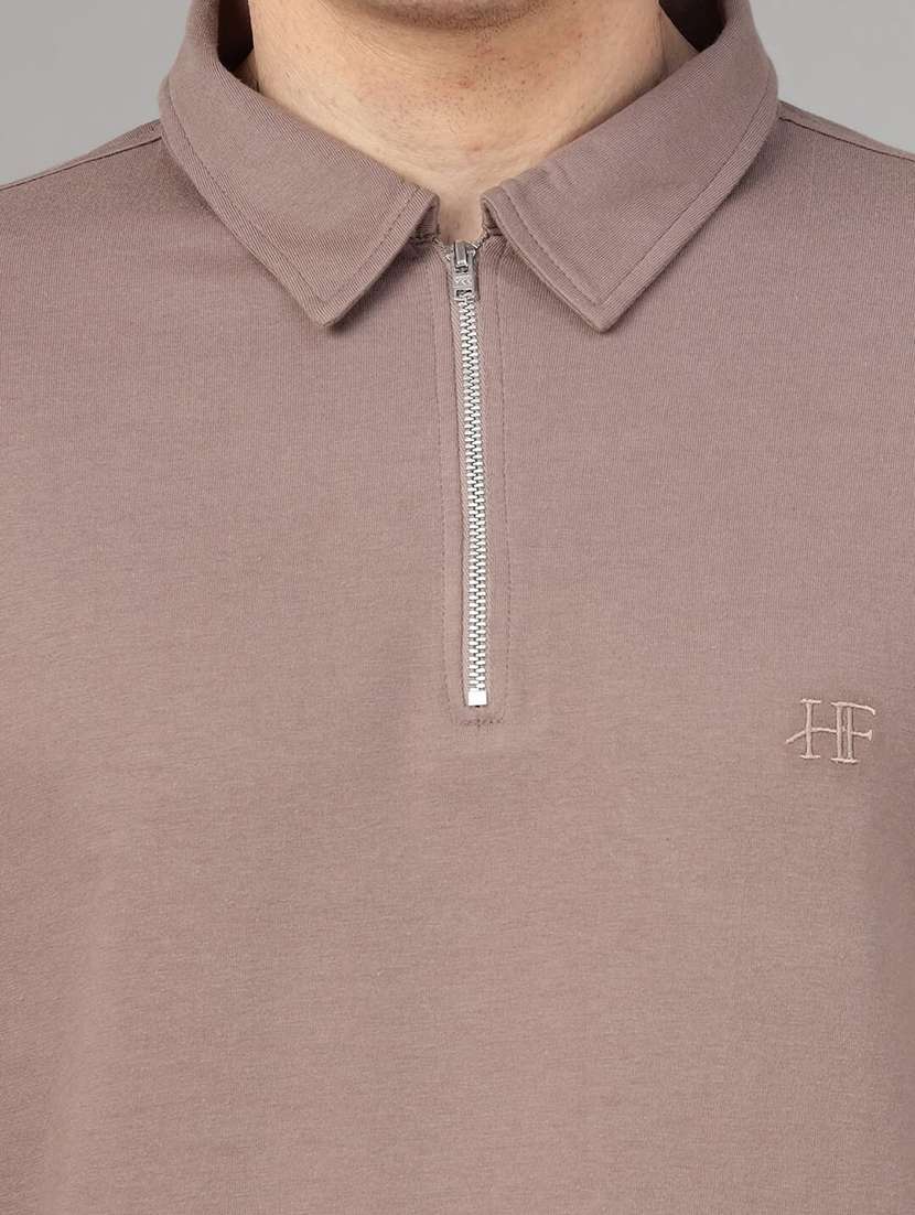 men solid long sleeve regular fit polo t-shirt - 22069265 -  Standard Image - 4