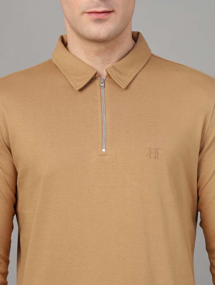 men solid long sleeve regular fit polo t-shirt - 22069266 -  Standard Image - 4