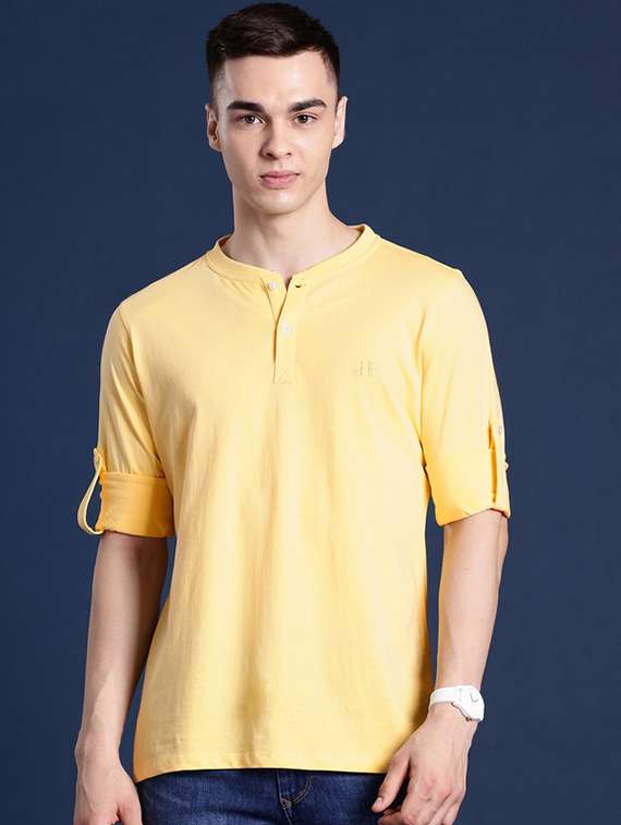 men solid long sleeve regular fit t-shirt - 22069274 -  Standard Image - 1