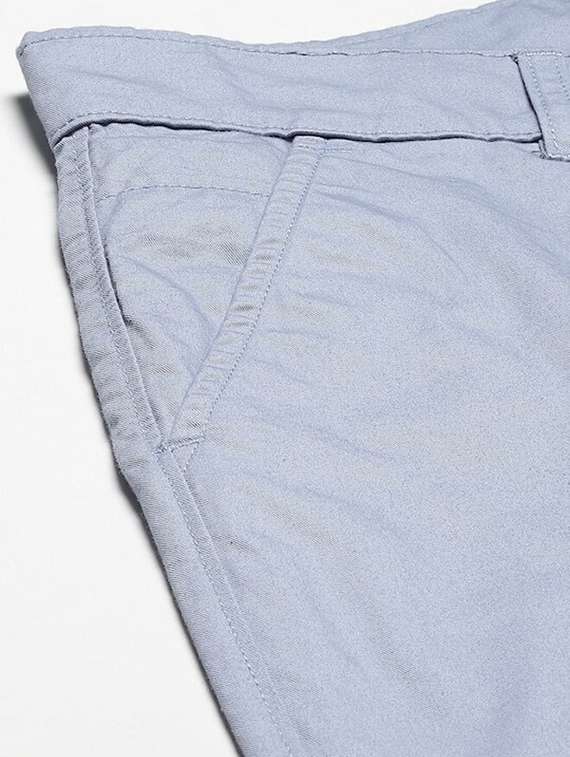 men solid mid rise flat front trouser - 22069279 -  Standard Image - 4