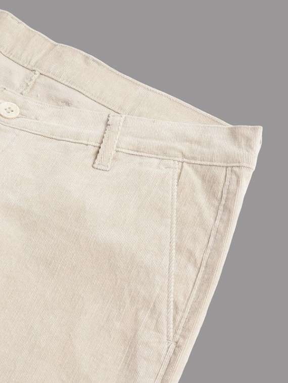 men solid mid rise flat front trouser - 22069283 -  Standard Image - 4