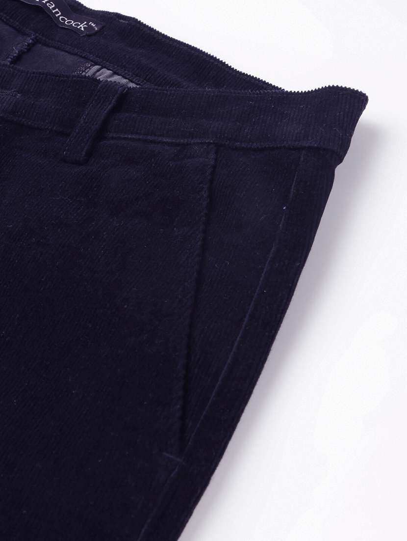 men solid mid rise flat front trouser - 22069290 -  Standard Image - 4