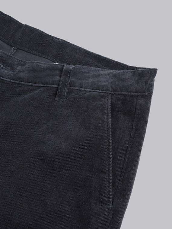 men solid mid rise flat front trouser - 22069292 -  Standard Image - 4