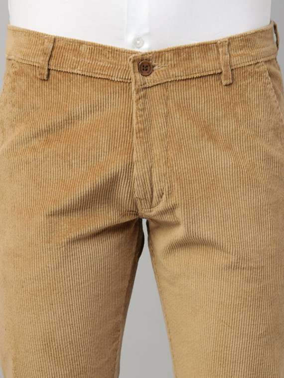 men solid mid rise flat front trouser - 22069306 -  Standard Image - 4