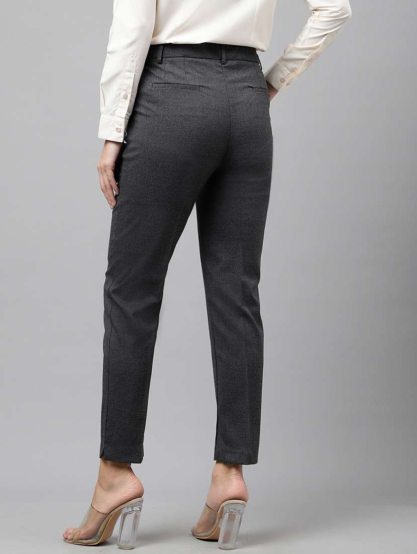 grey viscose trousers - 22069316 -  Standard Image - 1