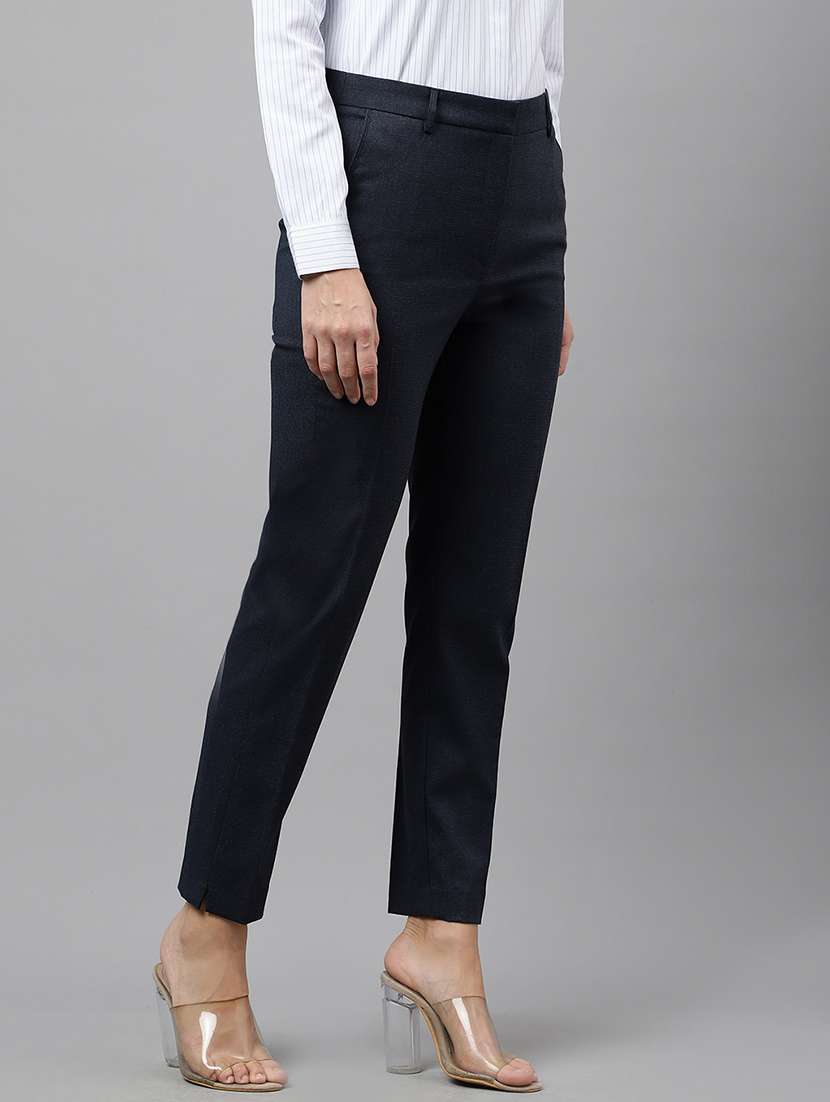 blue viscose trousers - 22069318 -  Standard Image - 1