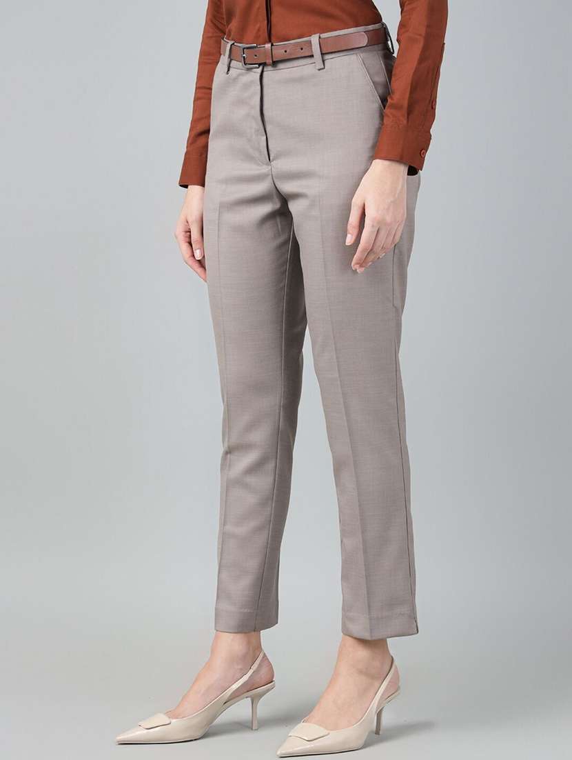 grey viscose trousers - 22069321 -  Standard Image - 1