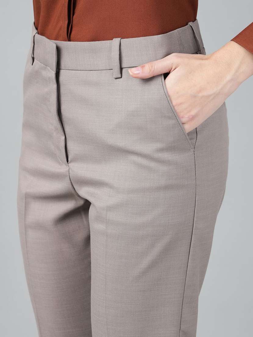 grey viscose trousers - 22069321 -  Standard Image - 4