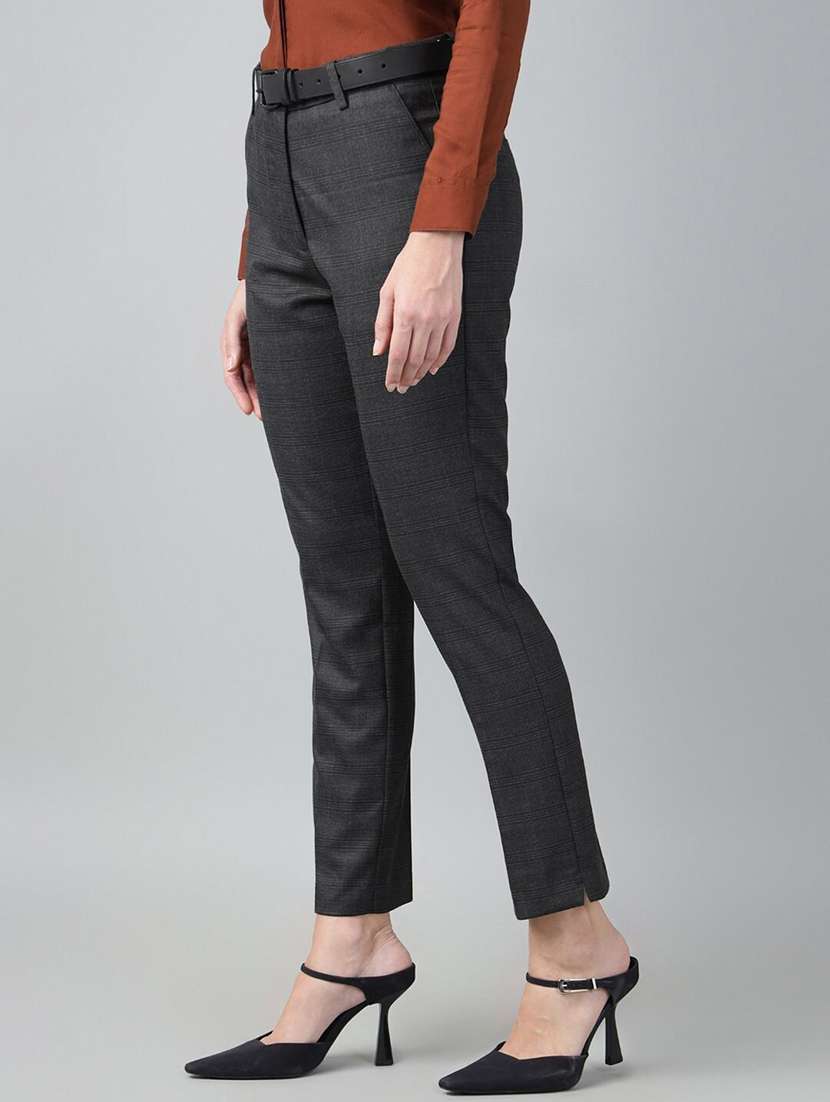 grey viscose trousers - 22069327 -  Standard Image - 1