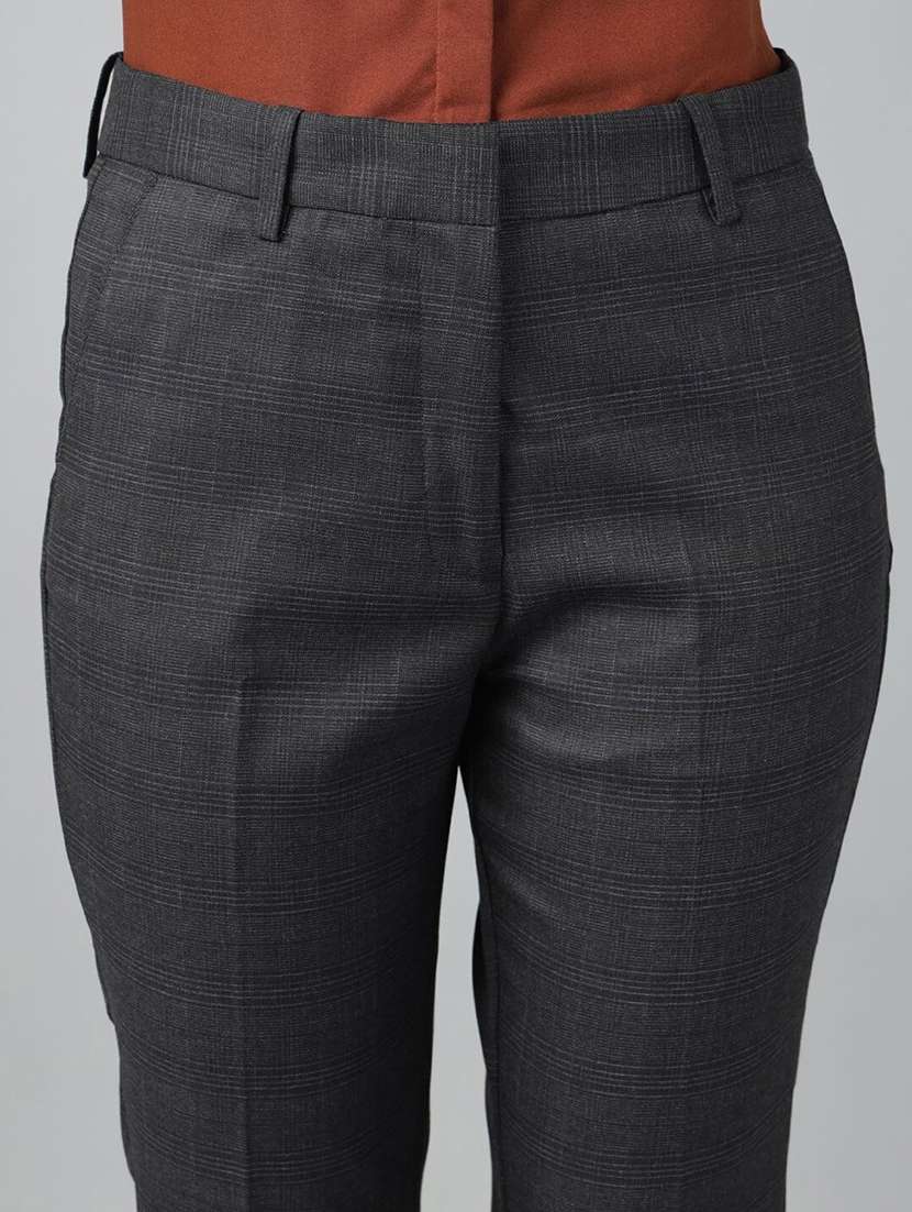 grey viscose trousers - 22069327 -  Standard Image - 4