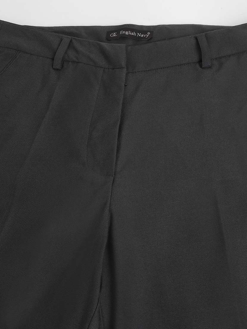 women solid mid rise cigarette pants - 22069332 -  Standard Image - 4