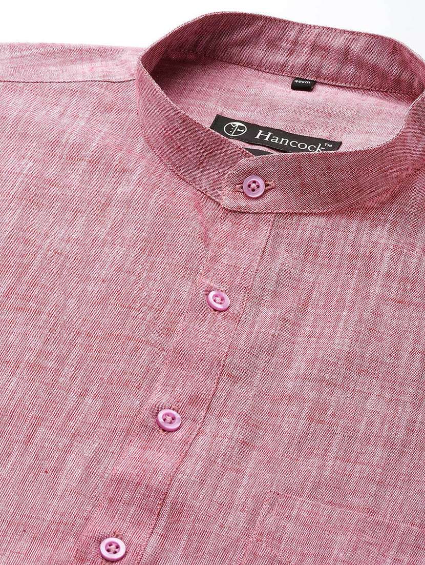 men mandarin neck long sleeve short kurta - 22069375 -  Standard Image - 4