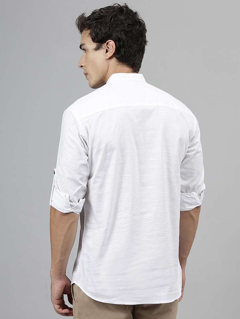 men mandarin neck long sleeve short kurta - 22069392 - Standard Image - 1