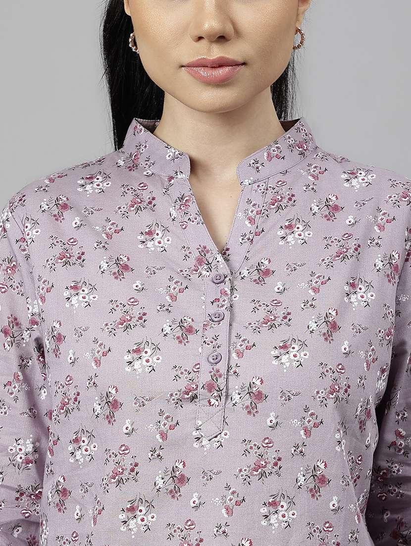 women printed long sleeve regular fit top - 22069416 -  Standard Image - 4