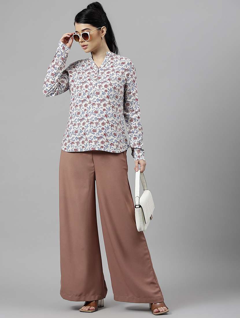 women printed long sleeve regular fit top - 22069419 -  Standard Image - 4