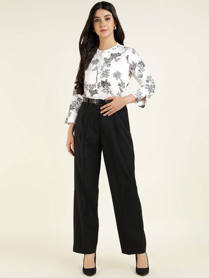 women printed long sleeve regular fit top - 22069455 -  Standard Image - 4