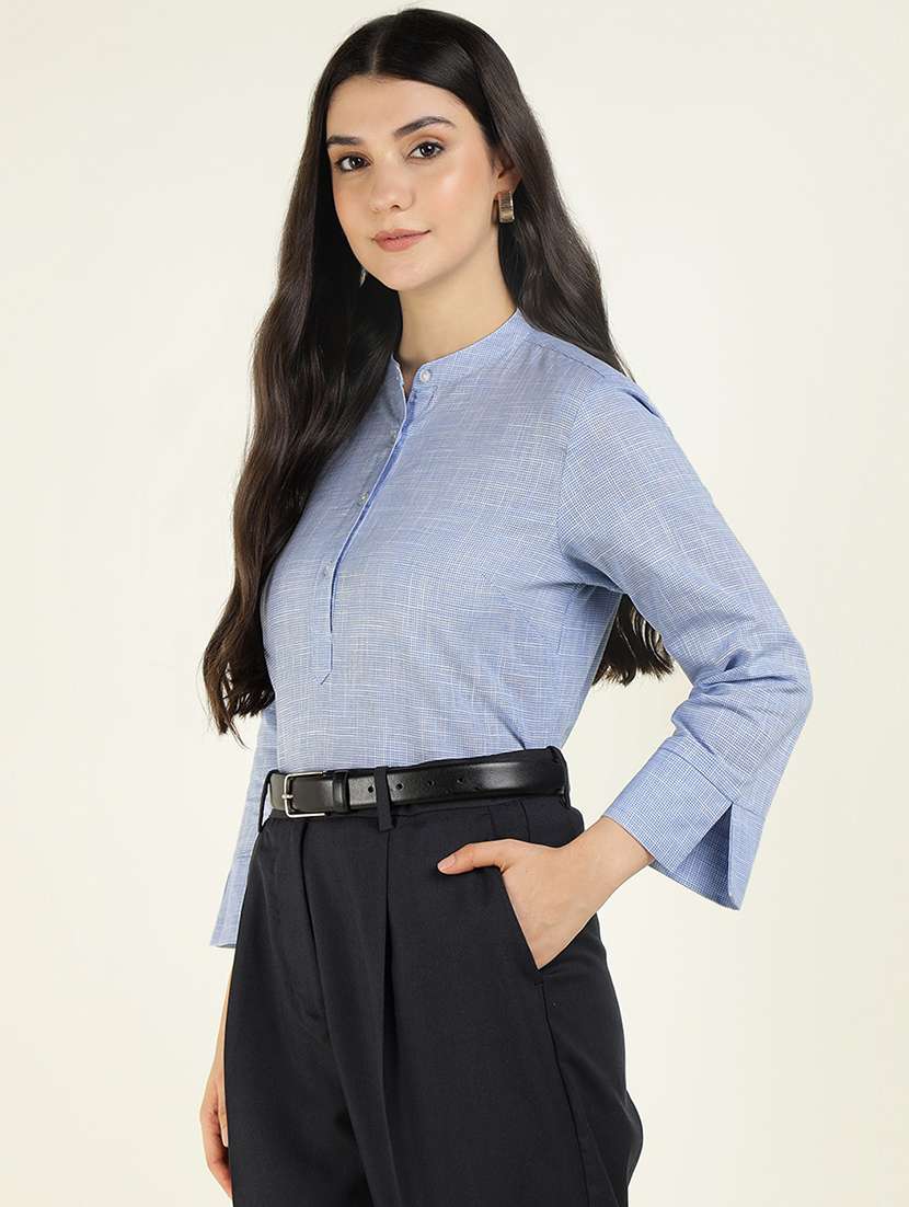women printed long sleeve regular fit top - 22069456 -  Standard Image - 1