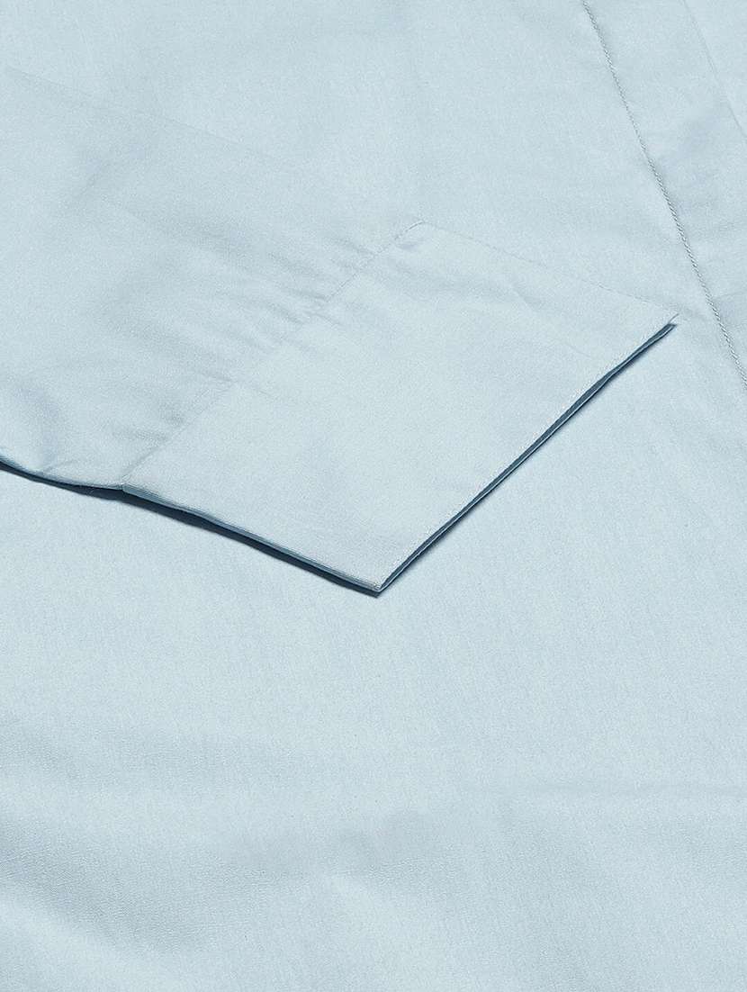 women light blue solid collared shirt dress - 22069494 -  Standard Image - 4