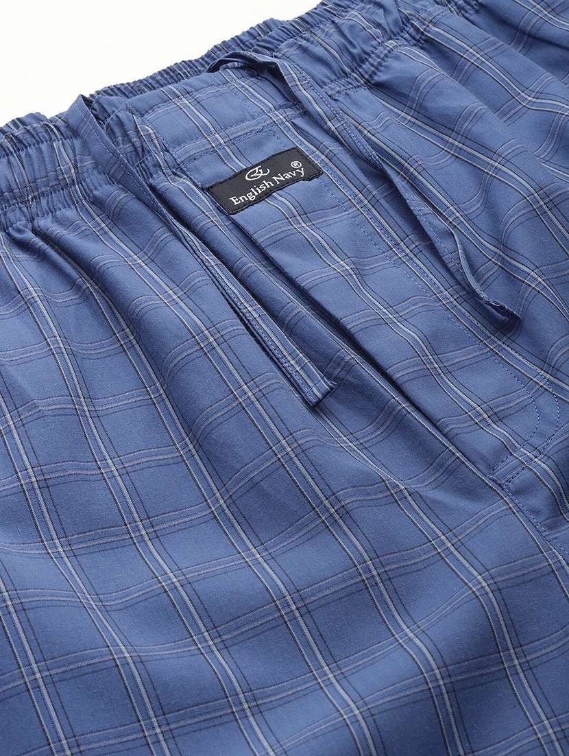 men checkered long sleeve nightwear set - 22069520 - Standard Image - 4