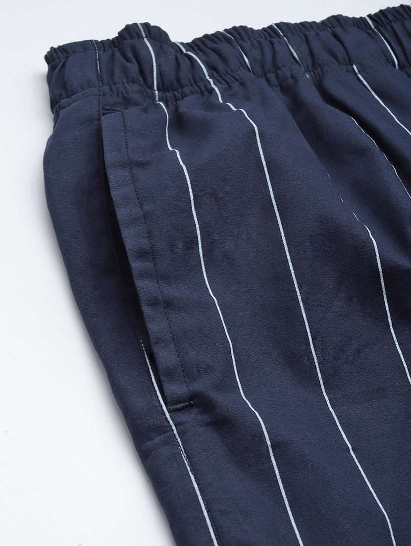 men striped long sleeve sleepwear set - 22069546 -  Standard Image - 4