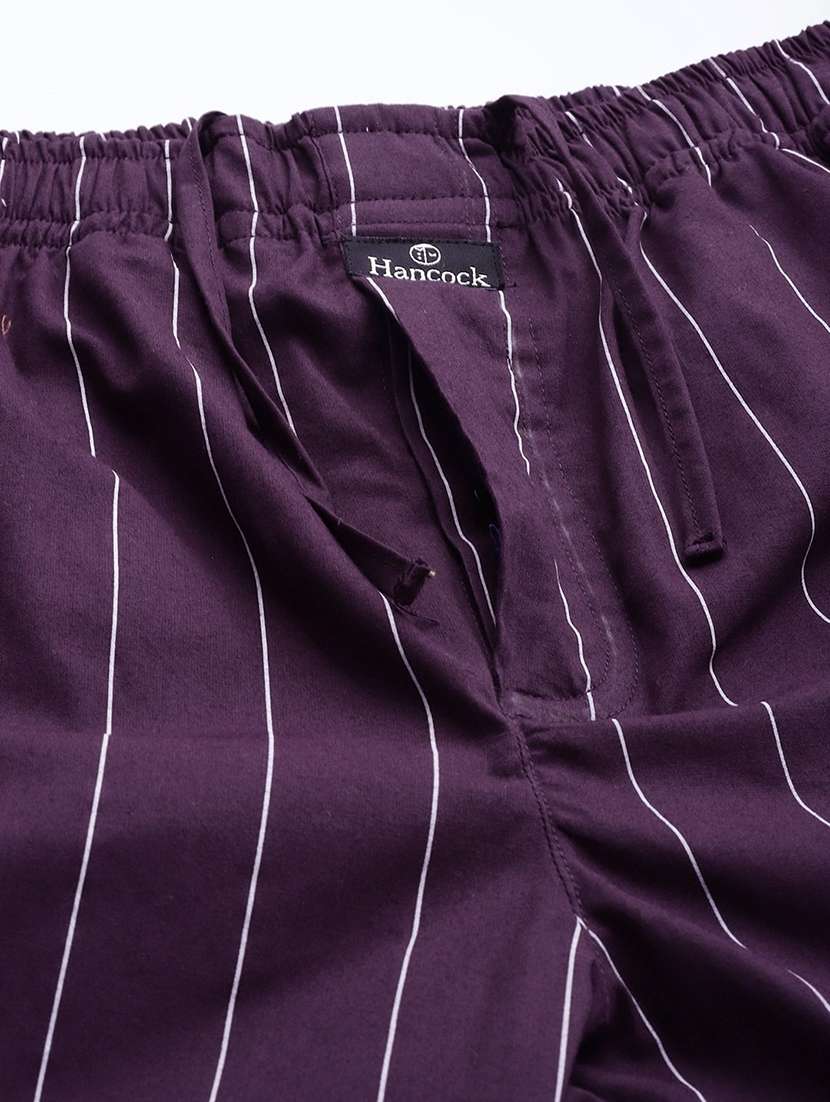 men striped long sleeve sleepwear set - 22069550 -  Standard Image - 4