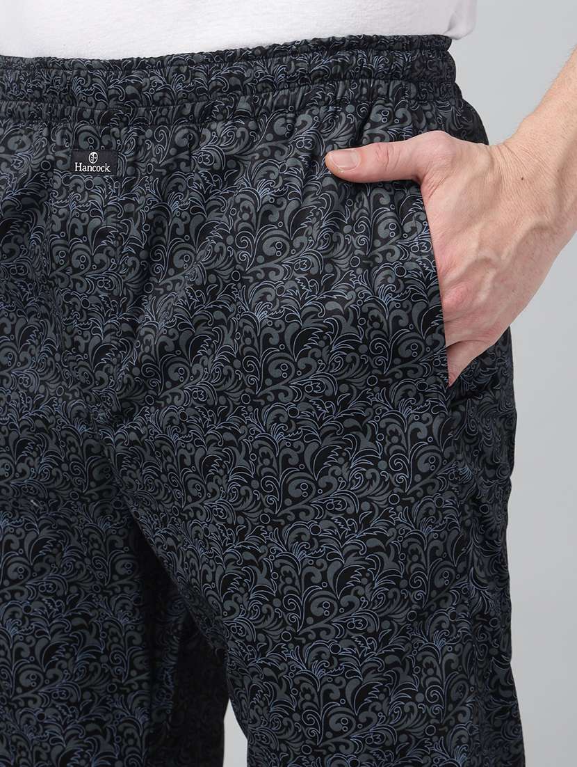 men printed long sleeve sleepwear set - 22069579 -  Standard Image - 4