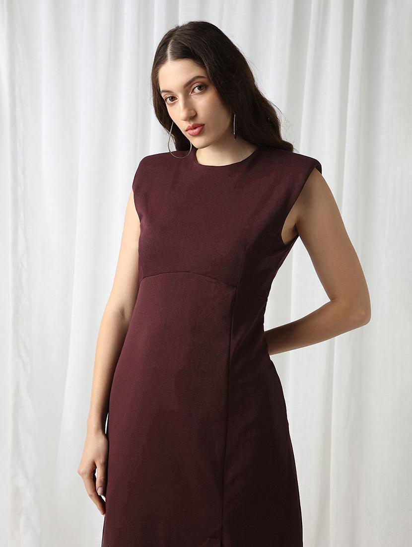 women solid sleeveless sheath dress - 22069739 -  Standard Image - 1