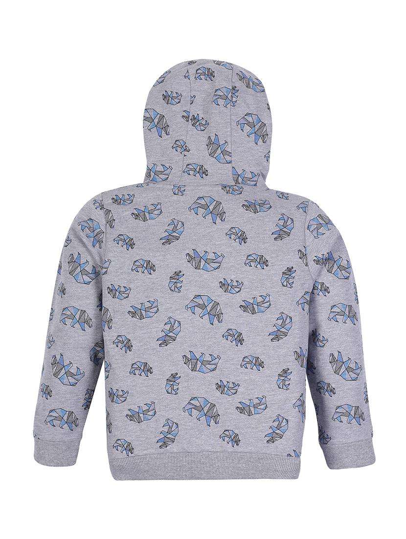 boys printed long sleeve hooded sweatshirt - 22070385 -  Standard Image - 1