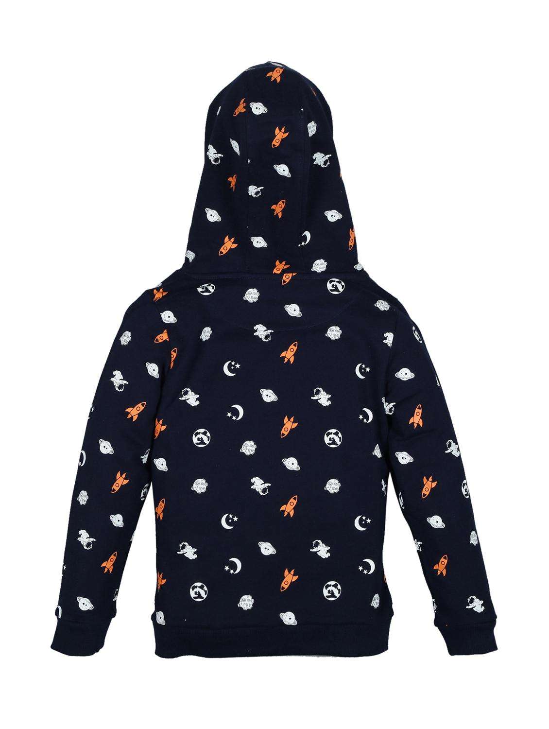 boys printed long sleeve hooded sweatshirt - 22070403 -  Standard Image - 1