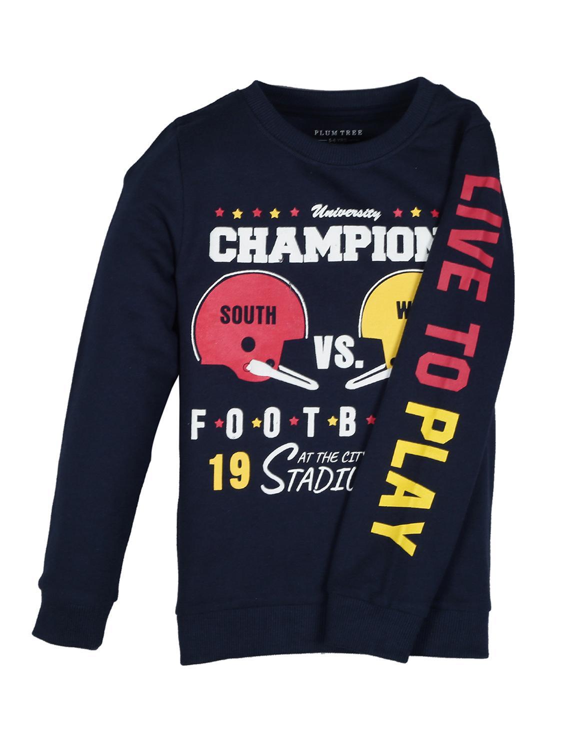boys printed long sleeve sweatshirt - 22070410 - Standard Image - 1