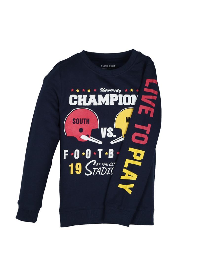 boys printed long sleeve sweatshirt - 22070419 - Standard Image - 1