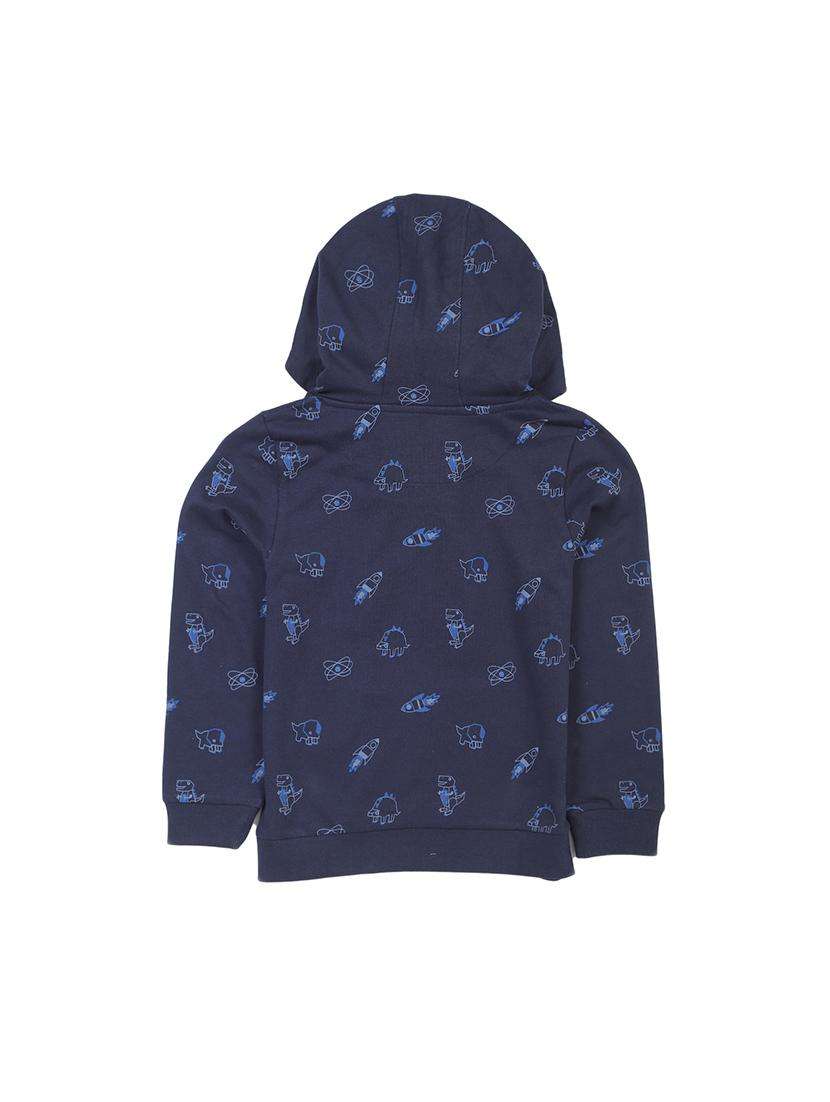boys printed long sleeve hooded sweatshirt - 22070431 -  Standard Image - 1