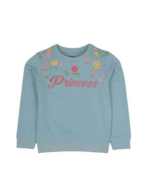 girls printed long sleeve sweatshirt