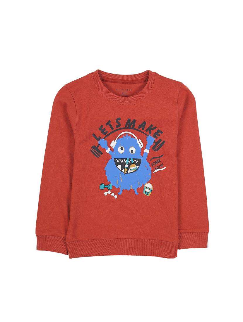 boys printed long sleeve sweatshirt