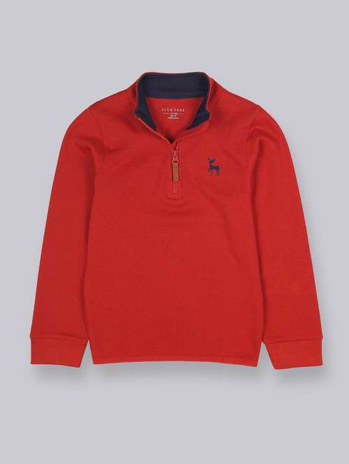 girls solid long sleeve sweatshirt