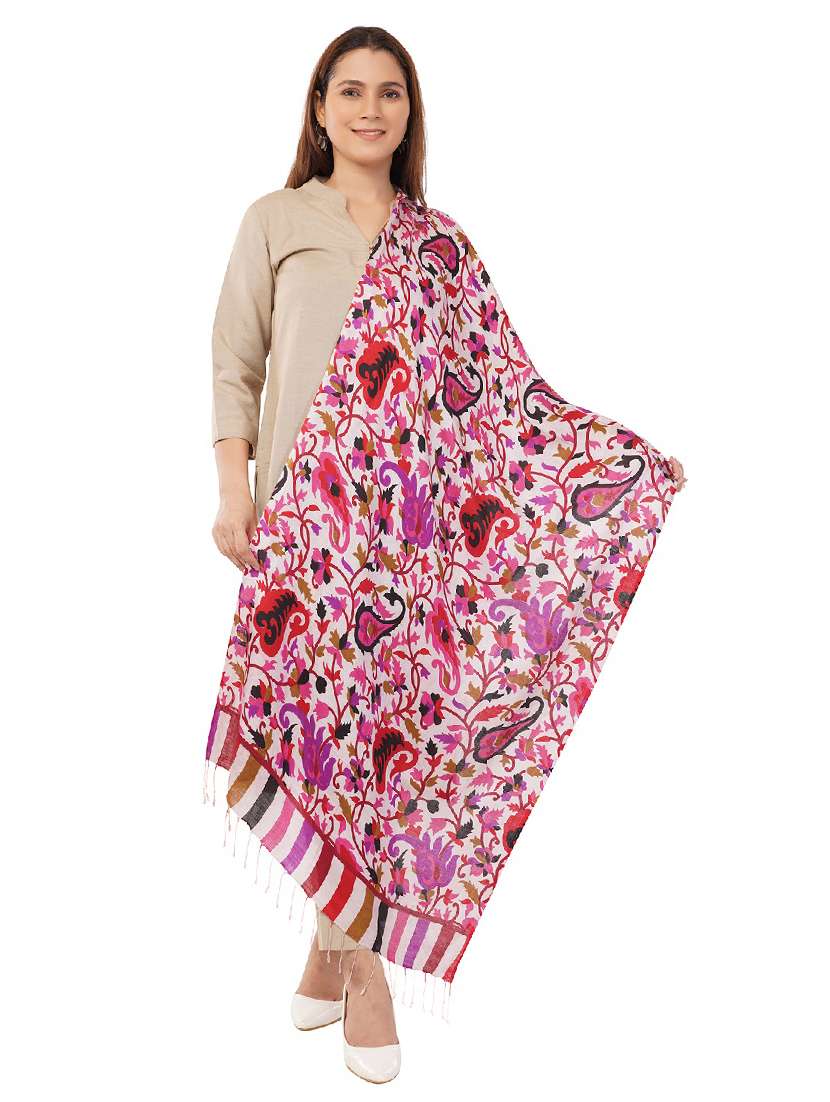 rhe-ana women printed stole - 22070599 -  Standard Image - 1