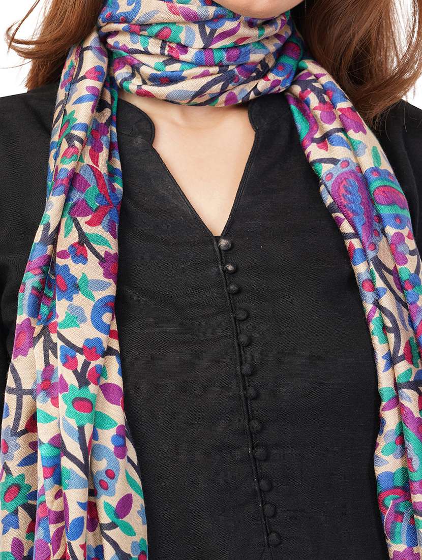 rhe-ana women printed stole - 22070602 - Standard Image - 4
