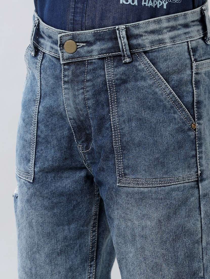 boys solid mid rise slim fit jean - 22070643 -  Standard Image - 4