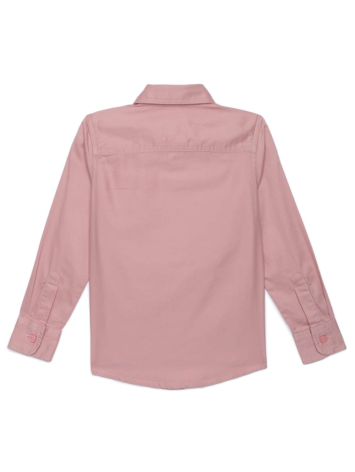 boys solid collared long sleeve shirt - 22070694 -  Standard Image - 1