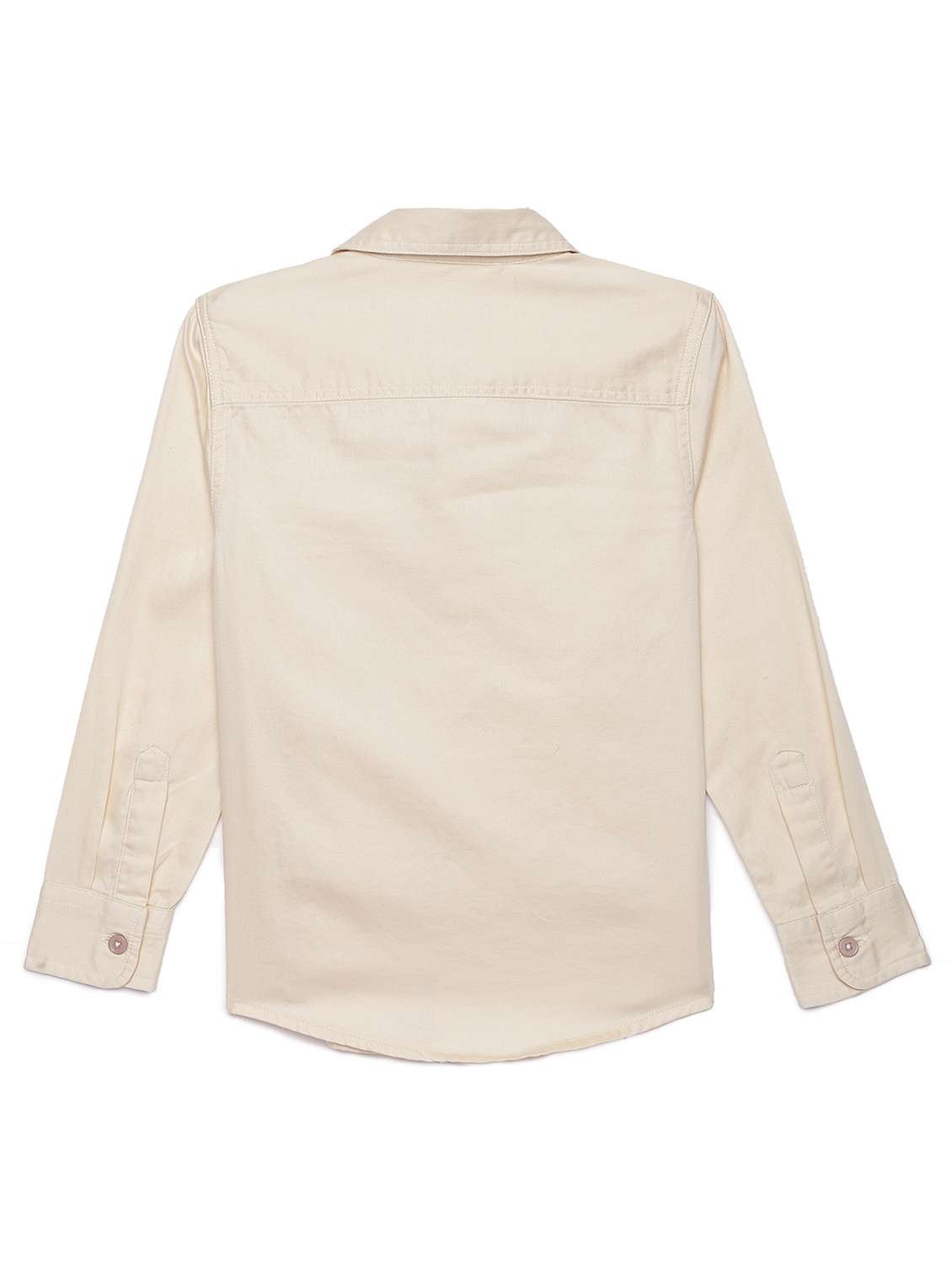 boys solid collared long sleeve shirt - 22070695 -  Standard Image - 1