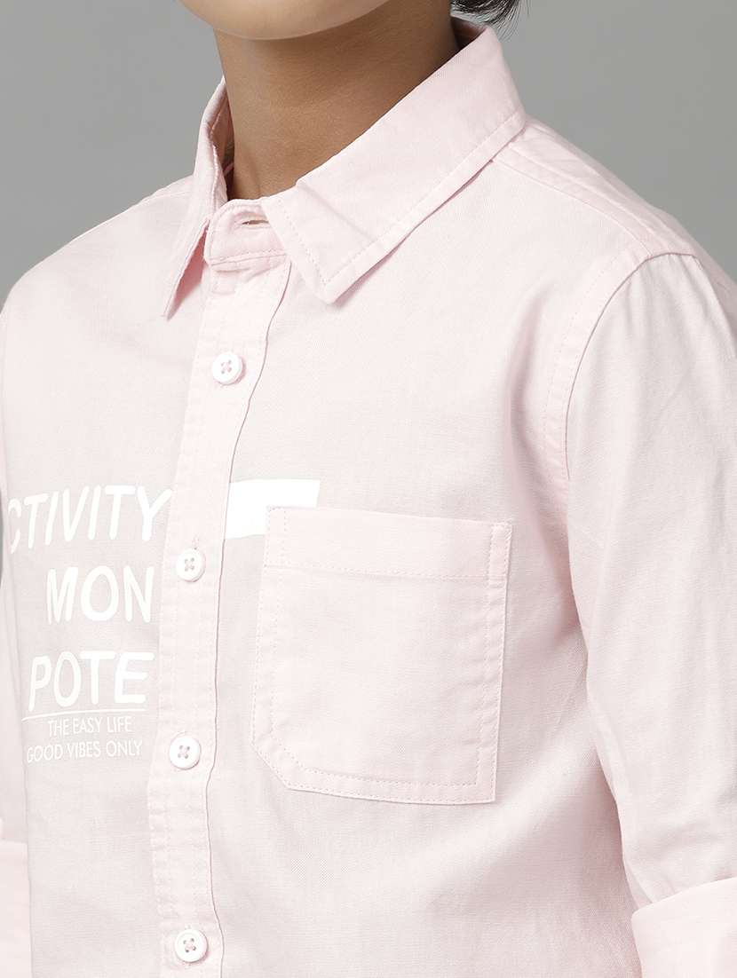 boy collared long sleeve regular fit shirt - 22070751 -  Standard Image - 4