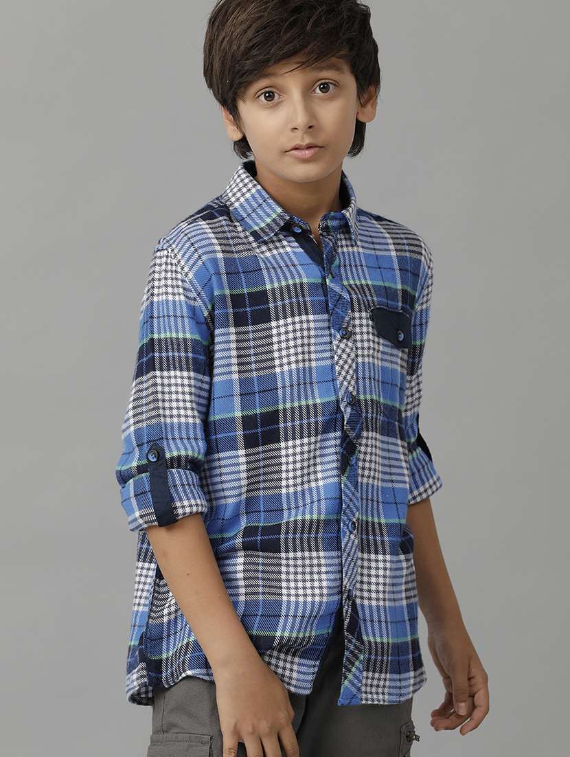 boy collared long sleeve regular fit shirt - 22070762 -  Standard Image - 1