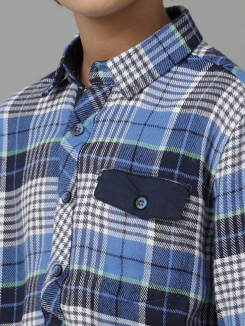 boy collared long sleeve regular fit shirt - 22070762 -  Standard Image - 4