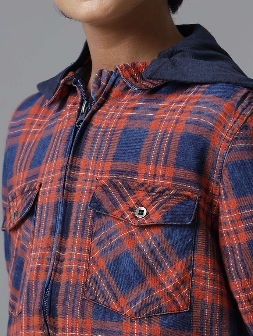 boy hooded long sleeve regular fit shirt - 22070763 -  Standard Image - 4